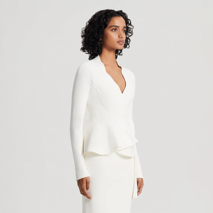 Crepe Knit Wrap Jacket