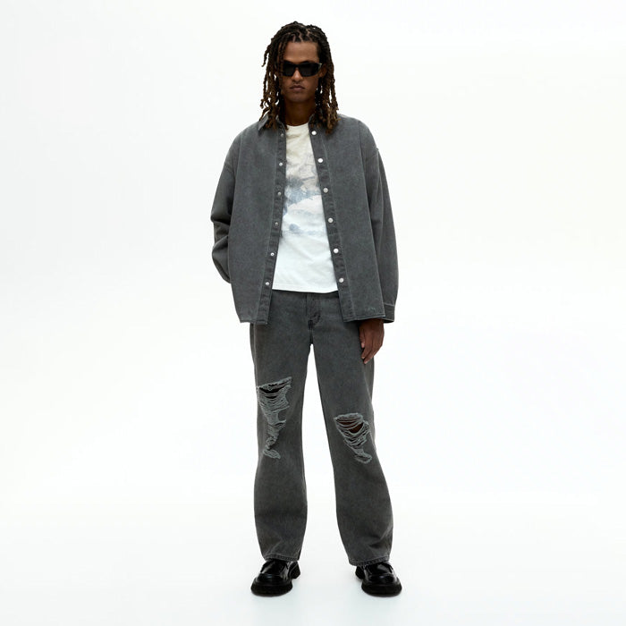 Oversized-Fit Denim Shirt