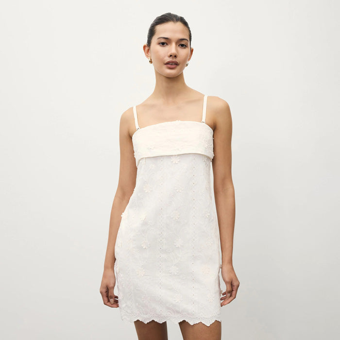 Cream Bandeau Shift Dress