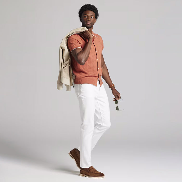 Lightweight Modern Fit Button Sweater