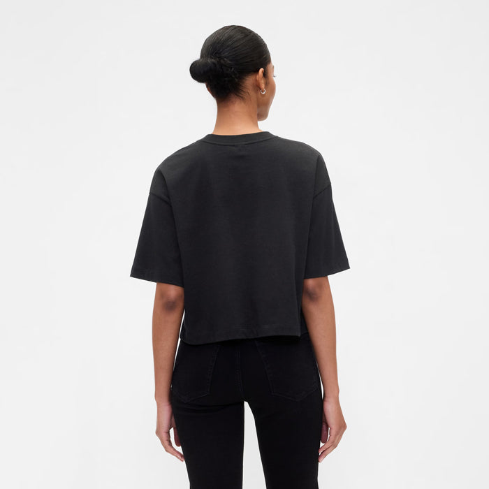 Oversized Cropped Crewneck T-Shirt