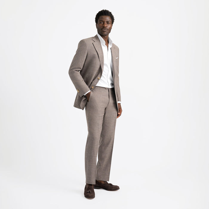The Linen Blend Mercer Suit in Loro Piana Fabric