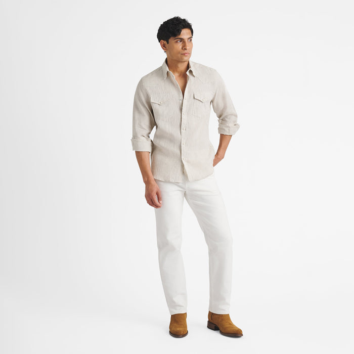 The Baird McNutt Irish Linen Western Shirt
