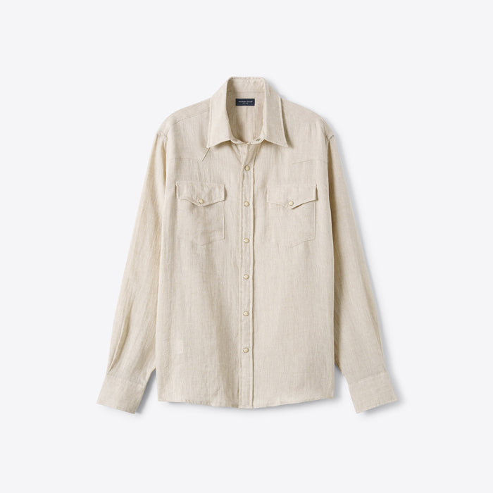 The Baird McNutt Irish Linen Western Shirt