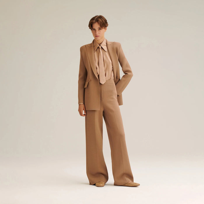 Crepe Knit Tailored Blazer