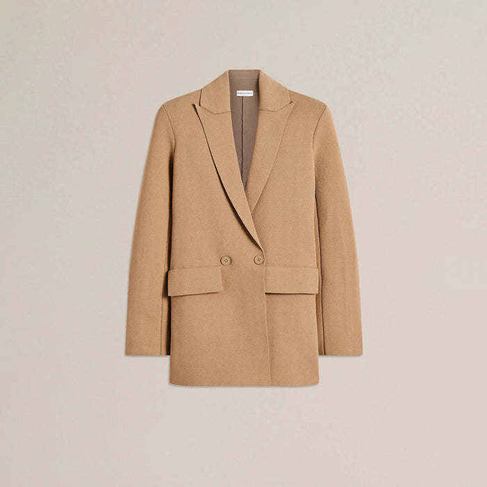 Crepe Knit Tailored Blazer